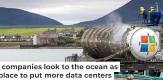 Underwater data centers will accumulate sea life, like this Microsoft data center testing module, which in two years underwater attracted algae, barnacles and sea anemones. Microsoft
